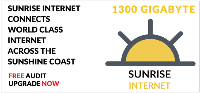 130 Gigabytle Fibre Connection by Sunrise Internet Australia